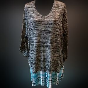 Christine V Tunic sz 14/16 "Layered look" NWT